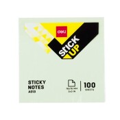 Самозалепващи листчета Deli Stick Up EA01303, 76 мм х 76 мм, зелен, пастел, 100 л