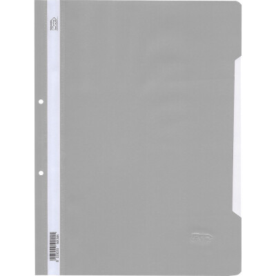 Папка PVC с перф. Grafos Color сив