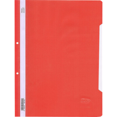 Папка PVC с перф. Grafos Color червен