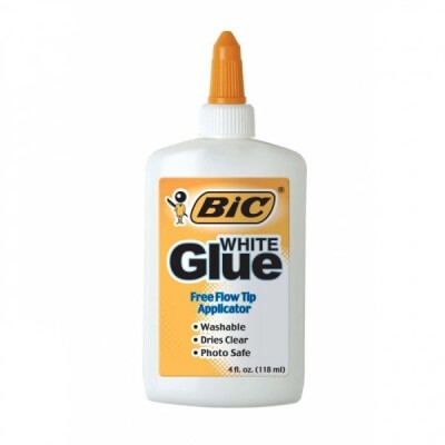Лепило BIC White Glue, бяло течно, 118 мл