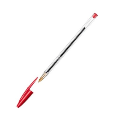 Химикалка BIC Cristal Original MEDIUM, еднократна, връх 1.0 мм, червена