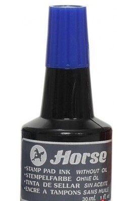 HORSE мастило тамп. синьо 30мл.