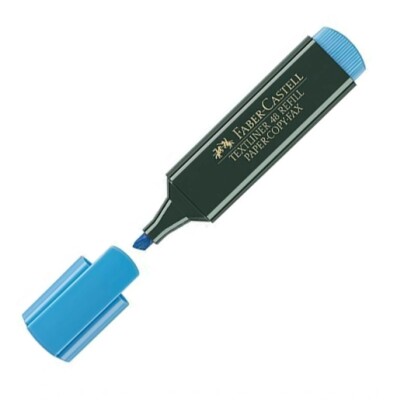 Текст маркер Faber-Castell 1548 Скосен връх 1-5 mm Син