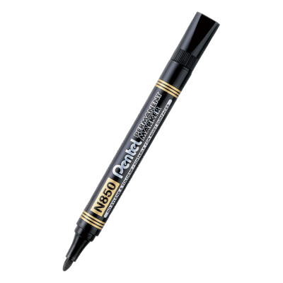 Маркер перм. Pentel N850 объл черен
