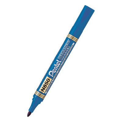 Маркер перм. Pentel N850 объл син