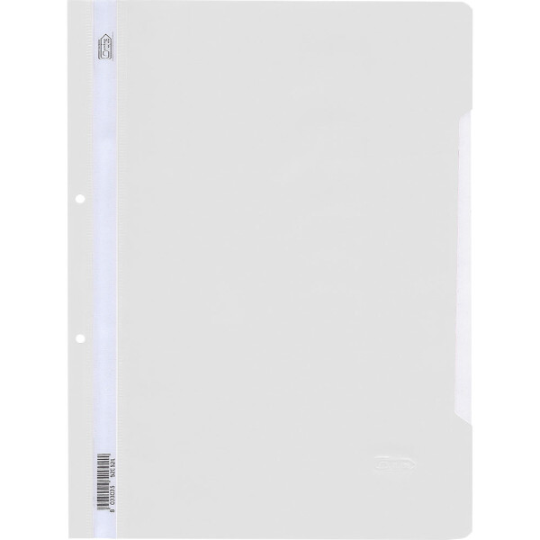 Папка PVC с перф. Grafos Color бял