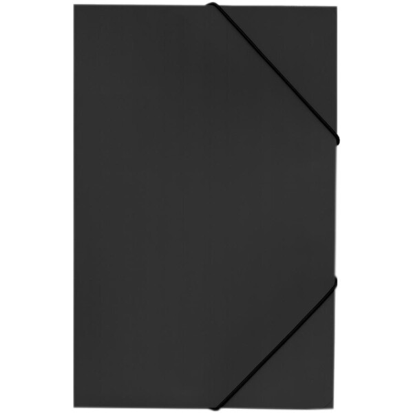 Папка PVC с ластик A4 черен