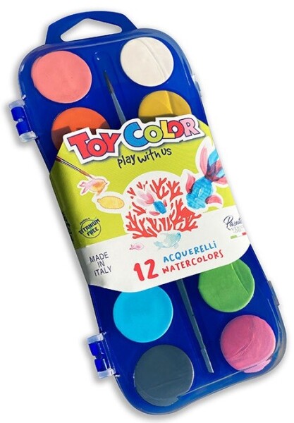 TOY COLOR Боя акварел 12цв модел 702/704