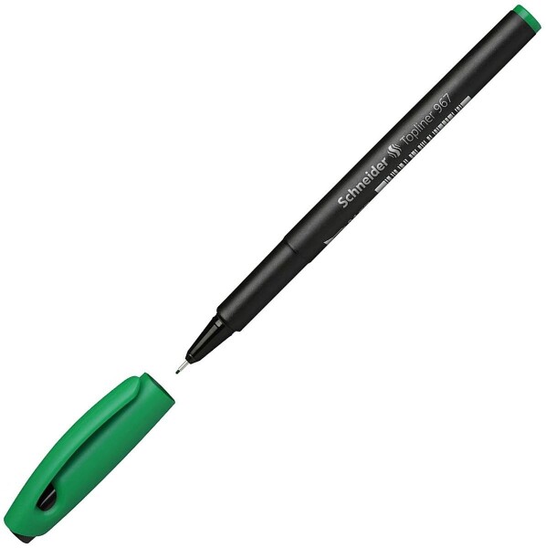 Тънкописец Schneider Topliner 967 - 0.4 mm, зелен