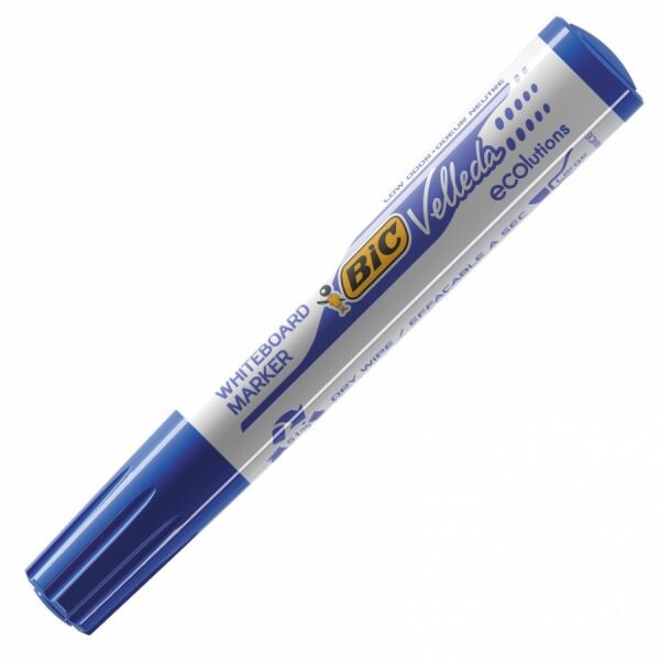 Маркер за бяла дъска BIC Eco Velleda 1701, объл връх 5.0 мм, син