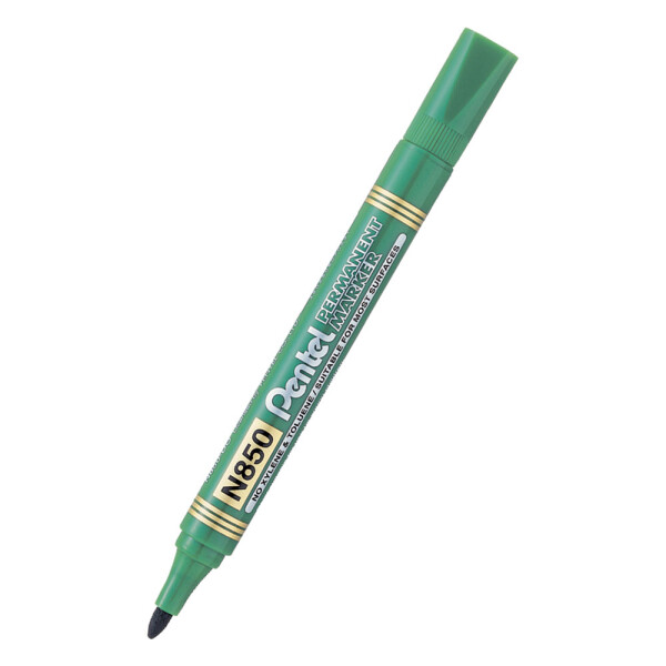 Маркер перм. Pentel N850 объл зелен